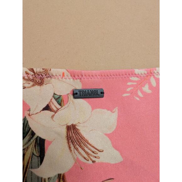 Triangl Pink Floral Neoprene Bikini Bottoms Coastal Blossom Beach Sporty Pastel‎ - Picture 3 of 6